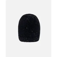 Black Sequined Knitted Hat