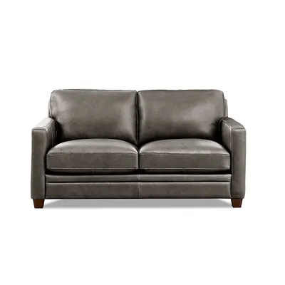 Naples 66 In. Leather Loveseat