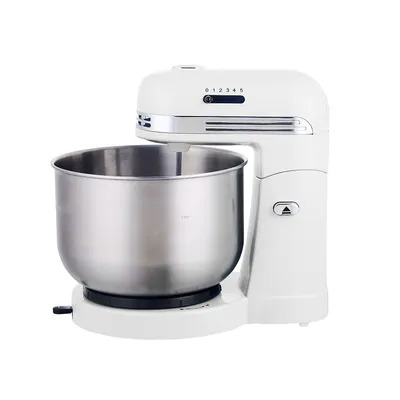 Brentwood Sm-1162w 5-speed Stand Mixer With 3.5 Quart Stainless Steel Mixing Bowl, White