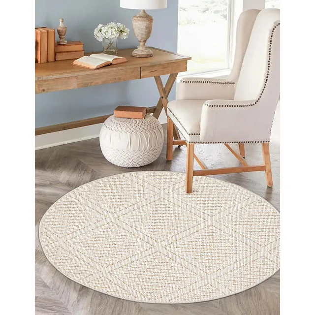 Textured-weave Wool-blend Rug