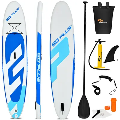 Goplus 11' Inflatable Stand Up Paddle Board Surfboard Water Sport All Skill Level W/bag