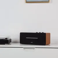 D12 Bookshelf Speaker - Integrated Desktop Stereo Bluetooth Speaker- Wooden Enclosure