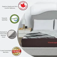 10 Inch Gel Memory Foam Mattress Made Canada Sleep Cool & Pressure Relief, CertiPUR-US® Certified
