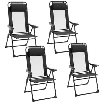 Set Of 4 Patio Chaise Lounge Chair