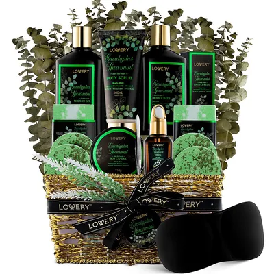 Eucalyptus Spearmint Bath Set - Luxury Aromatherapy Home Spa Set – 17 Piece