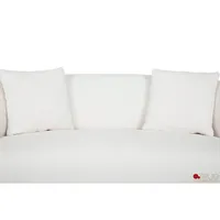 Archibald Curved Kidney Shaped Sectional Sofa In Wolly Ivory