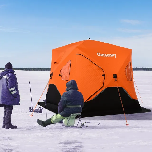 Costway 2-person Portable Pop Up Ice Shelter Fishing Tent Outdoor Fish  Equipment