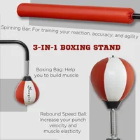 Freestanding Boxing Punching Bag, Height Adjustable