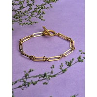 Women Gold-toned Brass Gold-plated Link Bracelet