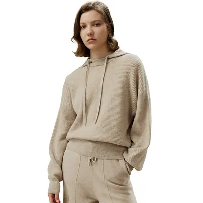 Eshe 2-in-1 Cashmere Detachable Hoodie For Women