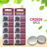 5PCS CR2025 3 Volt Lithium Coin Button Battery For Watch, Car Remote
