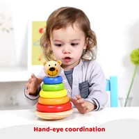 Wooden Wobble Stacker - Stacking Tower Toy