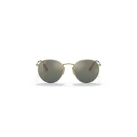 Round Titanium Polarized Sunglasses