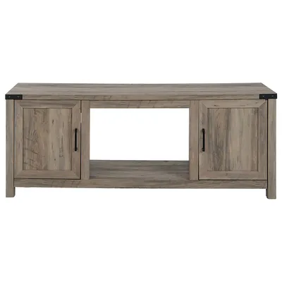 62" Farmhouse Tv Stand Entertainment Center For Tvs Up To 70 Inches Natural