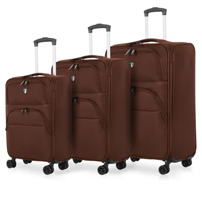 Volo 3-piece Set Polyester 4-wheeled Luggage Suitcase