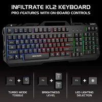 Infiltrate Kl2 Membrane Gaming Keyboard