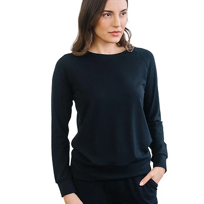 Women's Brushed Bamboo Pullover Crew