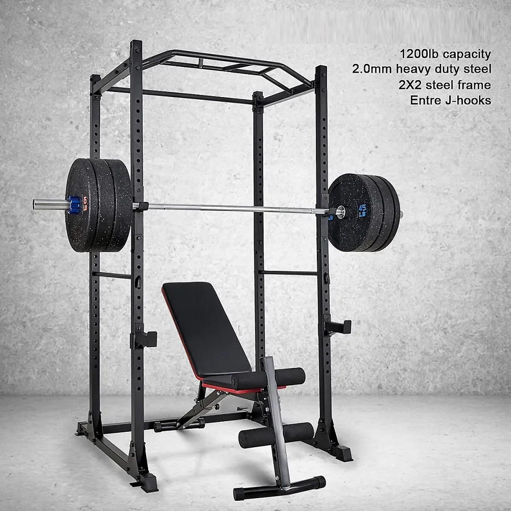 Toytexx Power Cage, Squat Rack Workout Station 1200lb Capacity