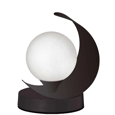 Crescent Contemporary 1 Light Led Compatible Decorative Table Lamp