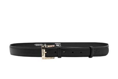 Classic Detailed Buckle Leather Belt