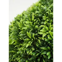 Faux Botanical Podocarpus Ball In Green 18 In. Height