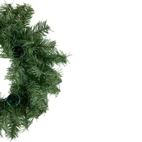 12" Two-tone Pine Artificial Christmas Advent Candle Wreath