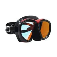 Olympus Pro Diving Mask - Snorkeling And Freediving Goggles With Tempered Glass Mirrored Lenses For Adults