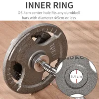 6 Pcs Olympic Weight Plates