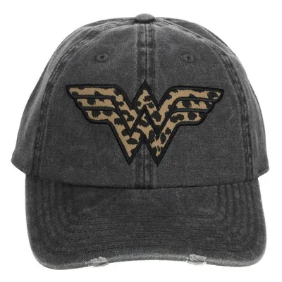 Wonder Woman Adjustable Adult Hat With Embroidered Logo