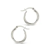 Claire Hoops Earring Sterling Forever