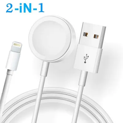 Magnetic Charger 2 In 1 Usb Cable For Apple Watch Iwatch & Iphone