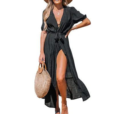 Women's Open-front Cover-up Duster Kimono