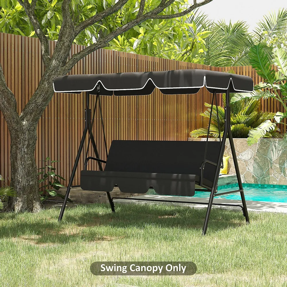 2 Seater Swing Canopy Replacement, Uv50+ Sun Shade
