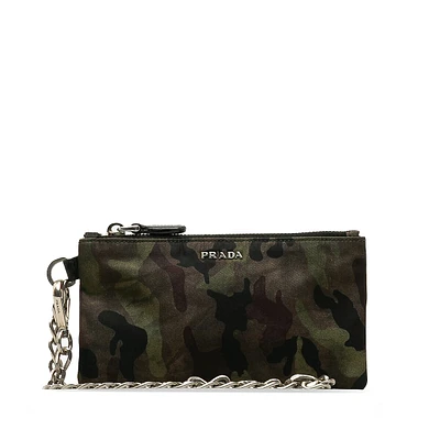 Pre-loved Tessuto Camouflage Coin Pouch