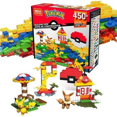 Pokemon Building Box Construction Set With Character Figures Building Toys For Kids (450 Pieces)