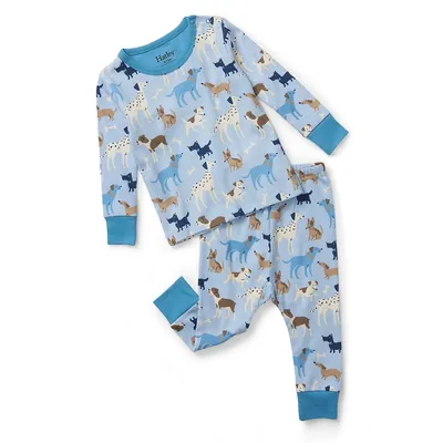 Baby Boys Organic Cotton Printed Pajama Set