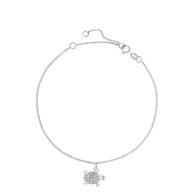 Diamond Turtle Bracelet