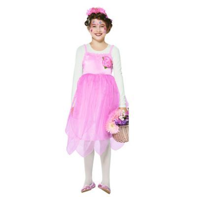 Pink Flower Fairy Girl Child Halloween Costume - Large