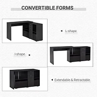 Convertable L-shape Computer Desk