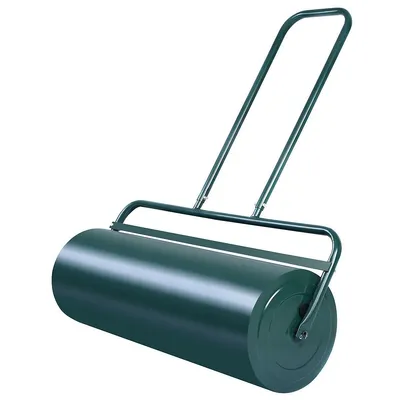 13 Gallon Lawn Roller Heavy-duty Steel Push/pull Sod Roller 24'' X 13'' Green