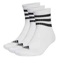 3-stripes Cushioned Sportswear Mid-cut Socks 3 Pairs