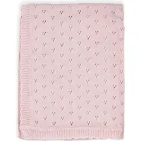 Pointelle Knit Blanket