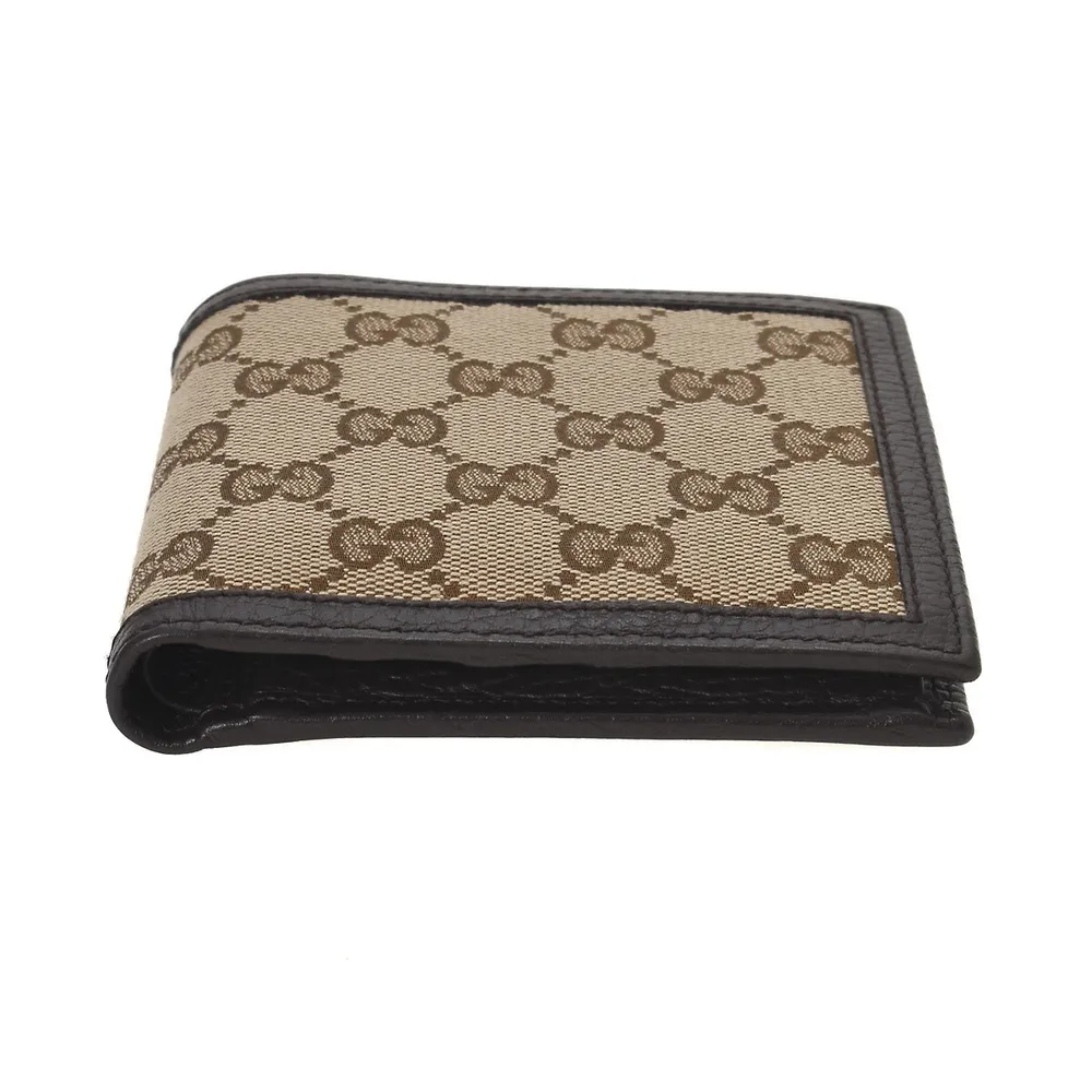 GUCCI Wallets Men, Jumbo GG canvas wallet Beige