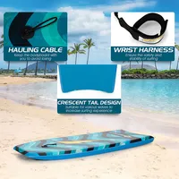 Bodyboard Lightweight Surfboard W/wrist Leash Fin Eps Core For Kids & Adults