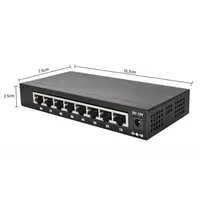 8-port Gigabit Ethernet Unmanaged Switch Splitter Wired Connection Speed Up To 1,000 Mbps