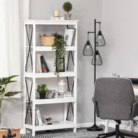 4-tier Bookcase With Anti-toppling Device