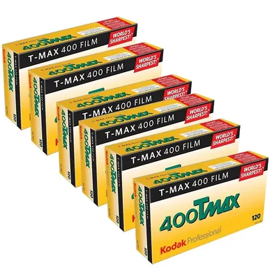 6x Kodak 856 8214 Professional 400 Tmax Black White 400 Negative Film 5-roll