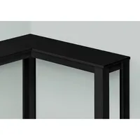 Accent Table, Console, Entryway, Narrow, Corner, Living Room, Bedroom, Laminate, Black, Transitional