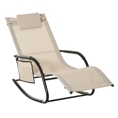 Breathable Mesh Lounge Rocking Chair