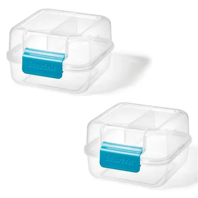 Set Of 2 Easylunch Lunch Box Containers, 1.2 Liter Capacity